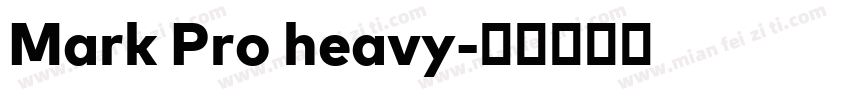 Mark Pro heavy字体转换
